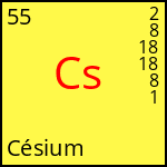 atome Césium